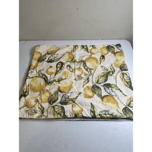 Pottery Barn Table Runner Lemon Pattern 17"x 86" Italian Farmhouse
